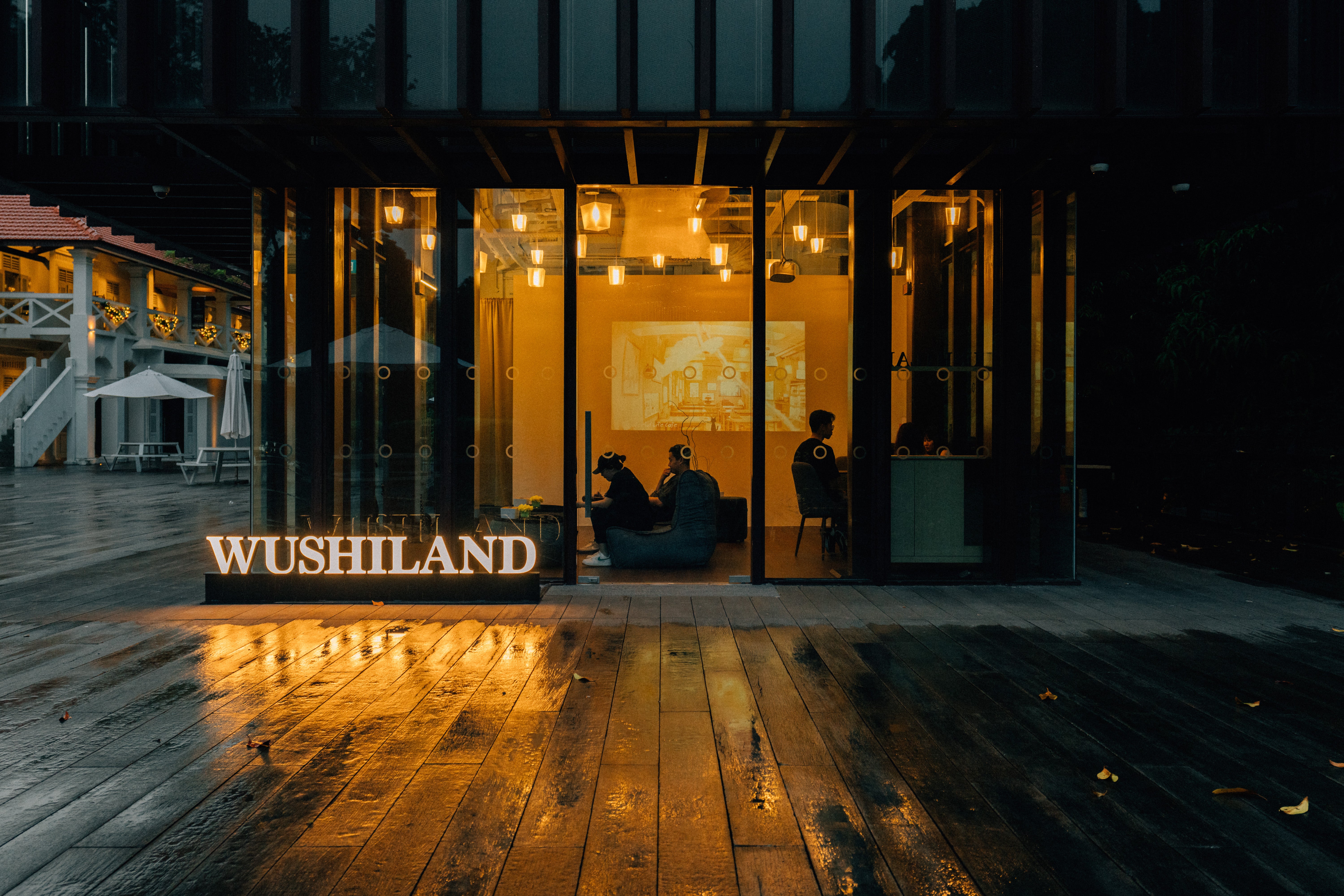 Twin Couch and Versa Table bean bags in Wushiland Boba tea outlet