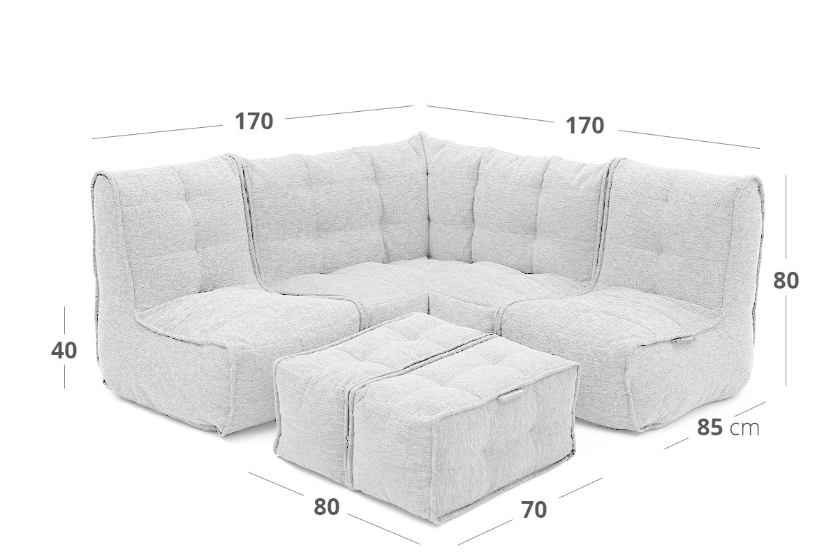 MOD 4 Corner Deluxe dimensions