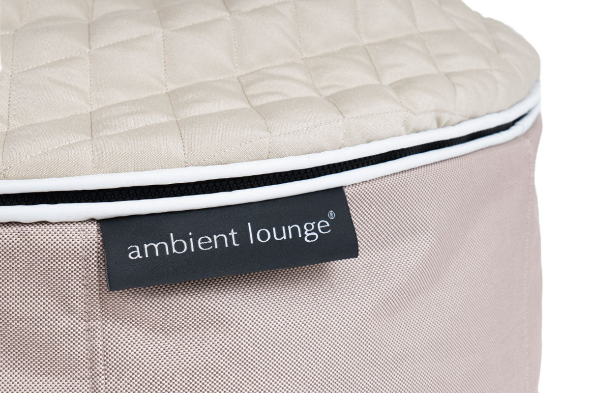 Pet Lounge Dog Bed in Cappuccino - CoolQuilt - Large (In/Outdoor) Materials