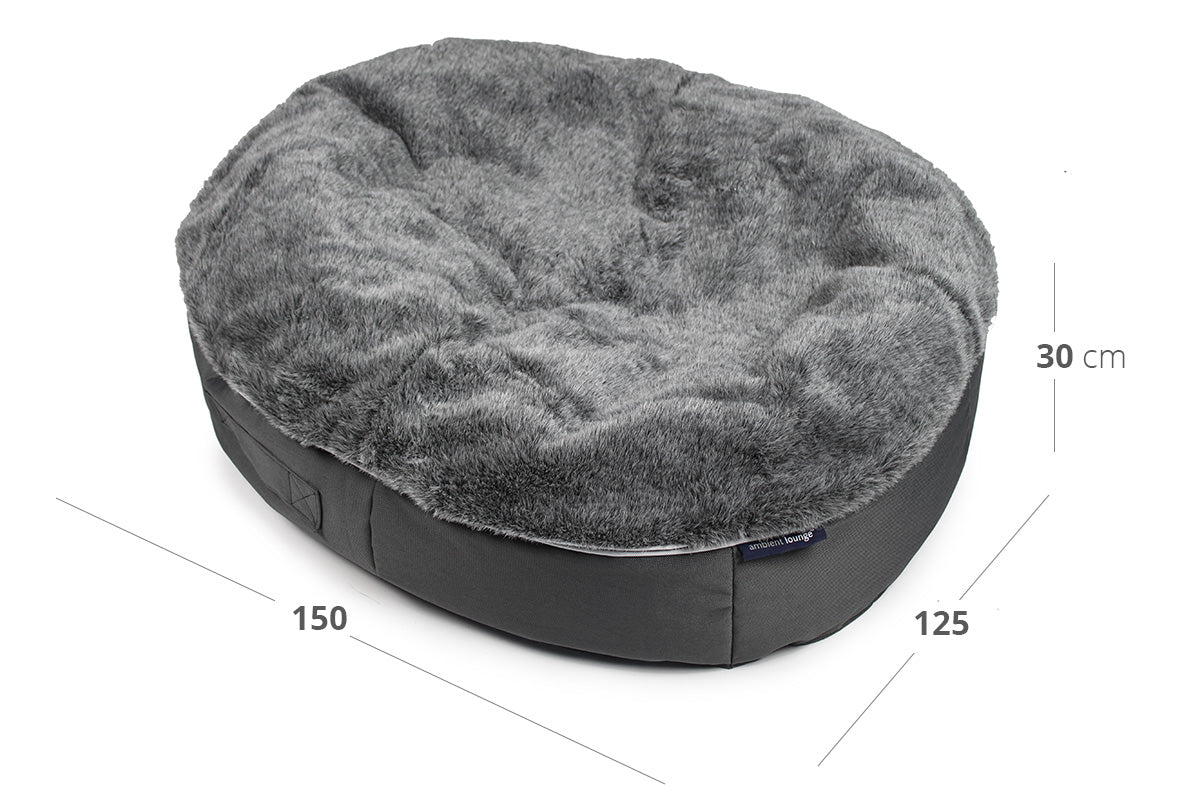 Pet Lounge Dog Bed in Supernova - Faux Fur - XXL (In/Outdoor) Dimensions