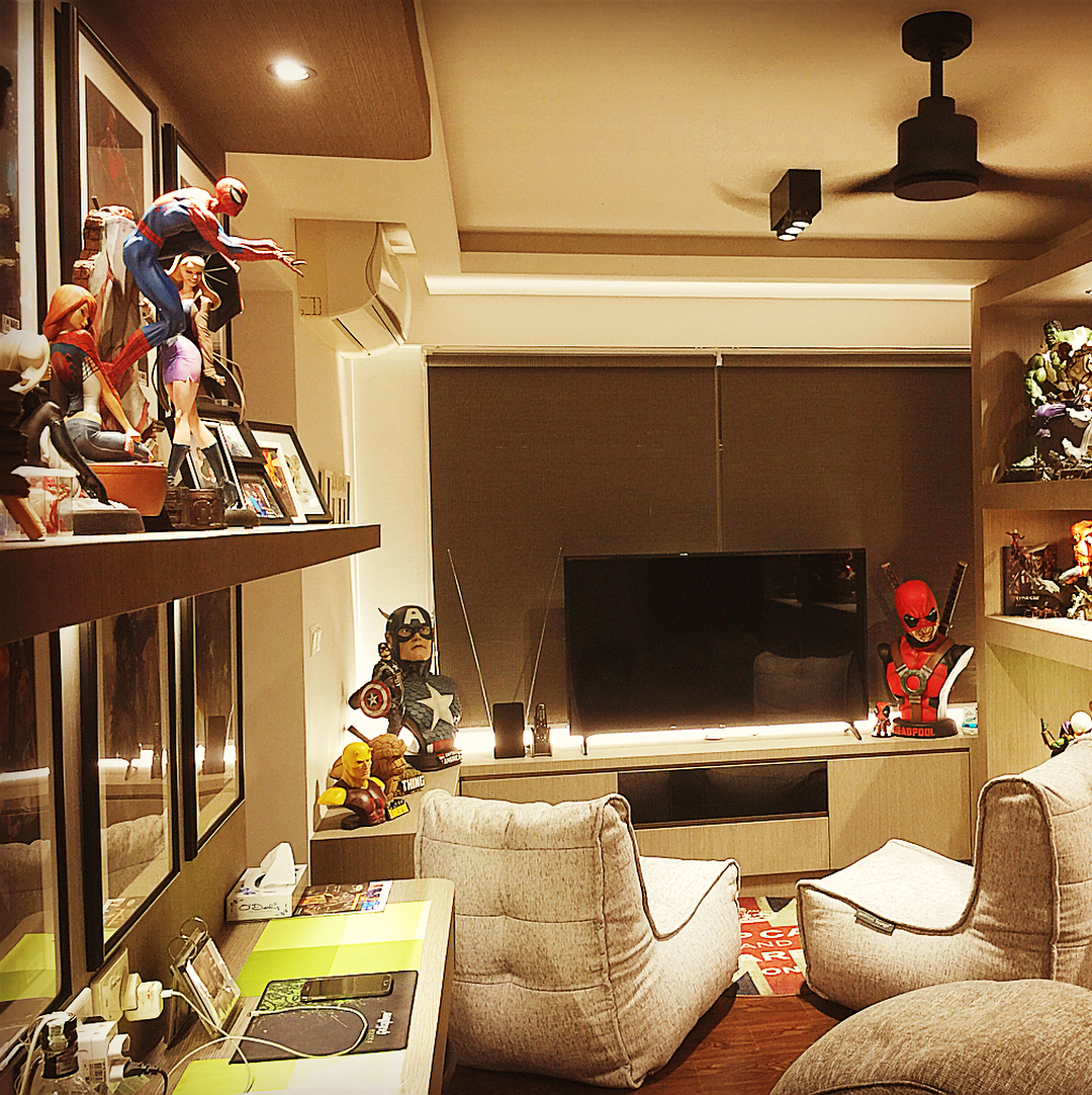 Twin Couch bean bags in Tundra Spring in Fred's room